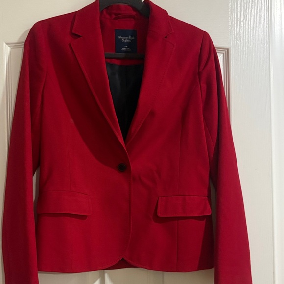 American Eagle Outfitters Jackets & Blazers - American Eagle Outfitters Red Single-Button Women's Blazer